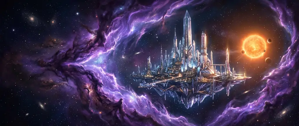 Glowing Nebula Metropolis